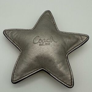 Coach Leather Star Paperweight Silver/Gold